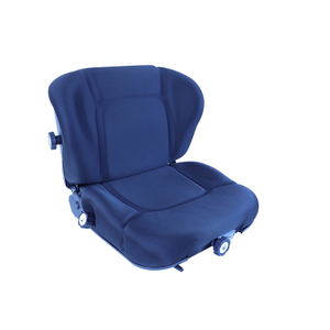 Asiento universal para maquinaria de construcción y montacargas de tela negra