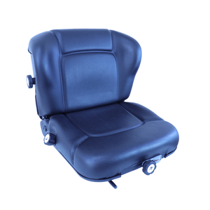 Asiento universal para maquinaria de construcción y montacargas de PVC negro