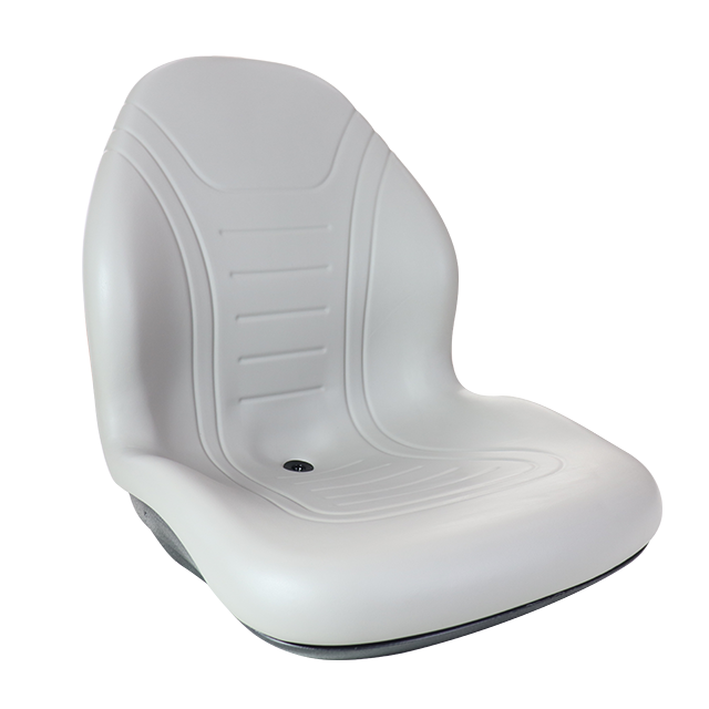 Asiento alto de vinilo negro con múltiples patrones de montaje